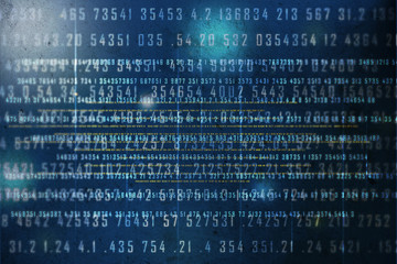 futuristic abstract numbers numbers design