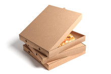 Blank pizza box design mock up set isolated. Carton packaging pizza box  delivery clear mockup. Hot pizza clear box template. Stack of boxes top  view. Food container any side. Pizza boxes Stock