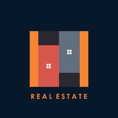 Wall Mural - Modern real estate logo design