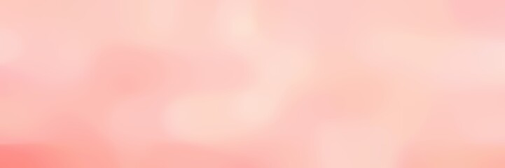 Poster - soft blurred horizontal header background bokeh graphic with baby pink, light salmon and light pink colors and free text space