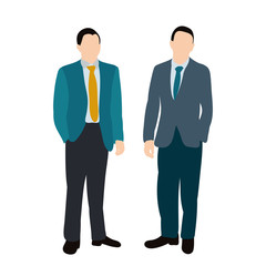  isolated, flat style people men businessmen