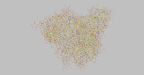 Poster - Acid alpha-glucosidase molecular structure isolated on grey