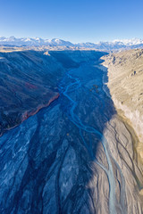 Wall Mural - beautiful river valley in xinjiang