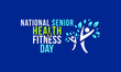 © Waseem Ali Khan - Vector illustration on the theme of National Senior Health and fitness day observed each year on last Wednesday in May.