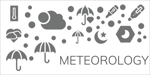 Sticker - meteorology icon set