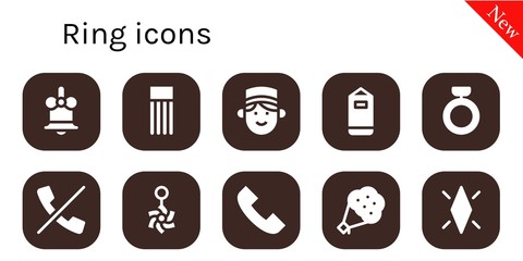 Sticker - ring icon set