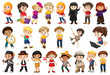 © blueringmedia - Large set of children doing different activities