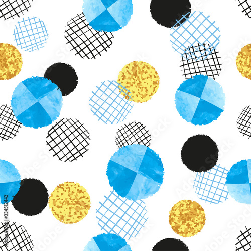 Seamless dotted pattern wit...