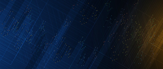 Technology data background, idea of global business solution