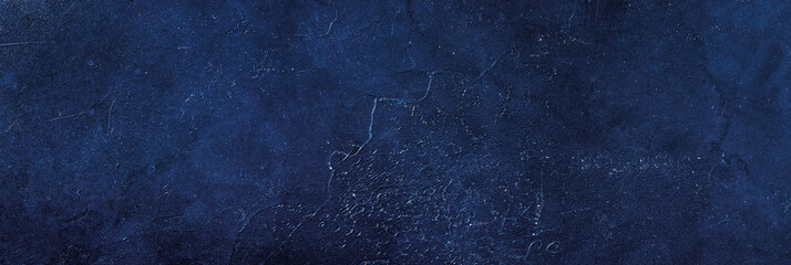 long banner with abstract classic blue background