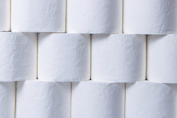 Rolls of toilet paper