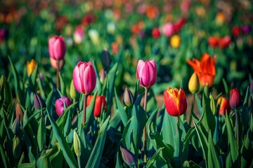 Tulip in farm