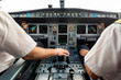 © canaryluc - Cockpit view of an airplane in flight