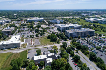 Wall Mural - Office Park Aerial