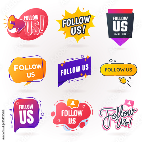 Cuadros en Lienzo Follow us sign collection