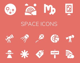 Wall Mural - space icon set