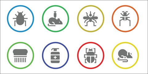 Canvas Print - parasite icon set