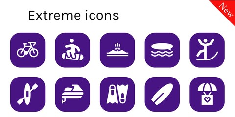 Poster - extreme icon set