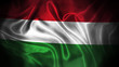 © JustLife - Close up waving flag of Hungary. National Hungary flag.
