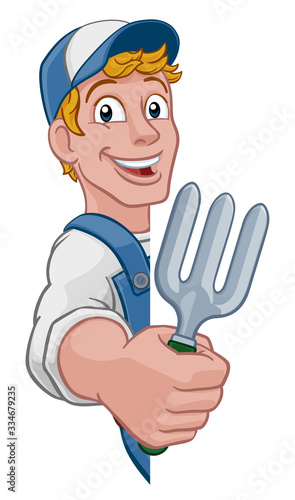 A gardener, handyman or far...