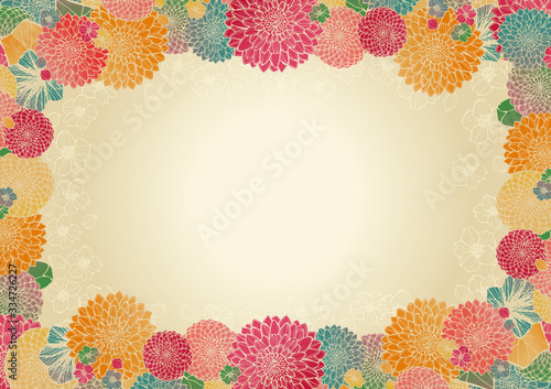 レトロで豪華な和柄の背景素材 ゴールド 和風 日本 花柄 結婚式 年賀状素材 Stock Illustration Adobe Stock レトロで豪華な和柄の背景素材 ゴールド 和風 日本 花柄 結婚式 年賀状素材 Stock Illustration Adobe Stock