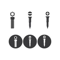 nut and screw icon vector illustration design