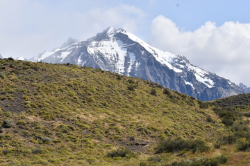 Wall Mural - Hiking trail on the way to Base de las Torres in Torres del Paine National Park in Chile, Patagonia