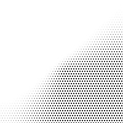 Canvas Print - Abstract halftone background in black and white. Dotted vector pattern