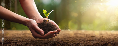 Fotografía Care of the Environment. Ecology concept