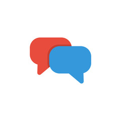 speech bubbles. vector Simple modern icon design illustration.