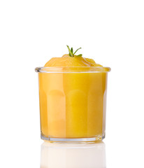 Wall Mural - smoothies, mango smoothie in a glass