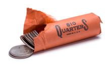 Open Roll Of Quarters