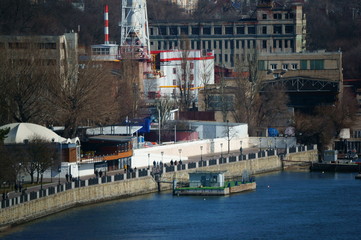 Wall Mural - Urban landscape from the embankment