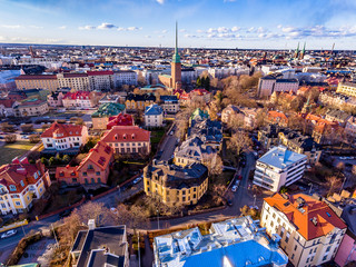 Wall Mural - Ariel view of Helsinki old town, Finland.