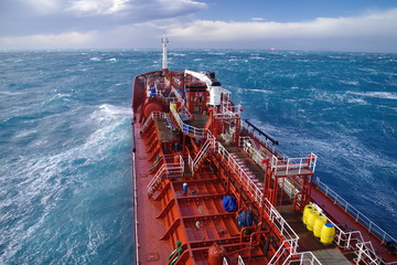 Tanker at sea