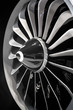 Turbine Engine. Modern aviation technologies. Aircraft jet engine detail during maintenance.