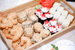 © Гульшат Хаертдинова - sushi roll of various shapes on a wooden tray
