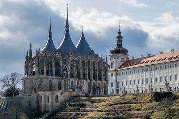 Wall Mural - St Barbara Cathedral and vineyards, Kutna Hora