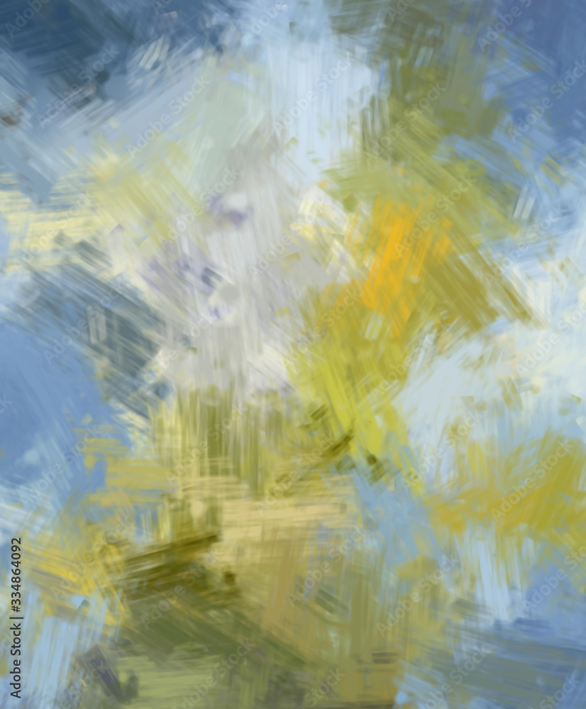 Brushed Painted Abstract Background. Brush stroked painting. Artistic vibrant and colorful wallpaper..