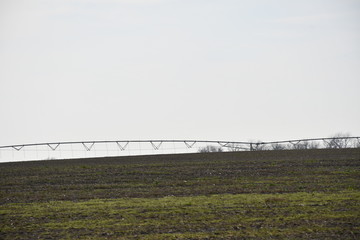 Poster - Farm Field With Irrigation System