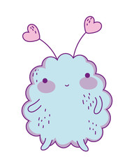 Poster - Kawaii cloud cartoon vector design