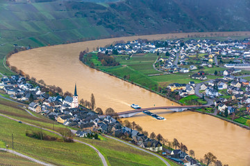 Wall Mural - piesport from above