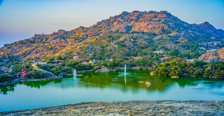 Nakki Lake is a lake in the Indian hill station of Mount Abu in Aravalli range.