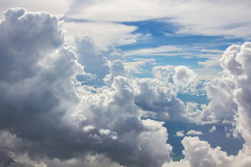 Beautiful blue sky with clouds background.Sky clouds.Sky with clouds weather nature cloud blue