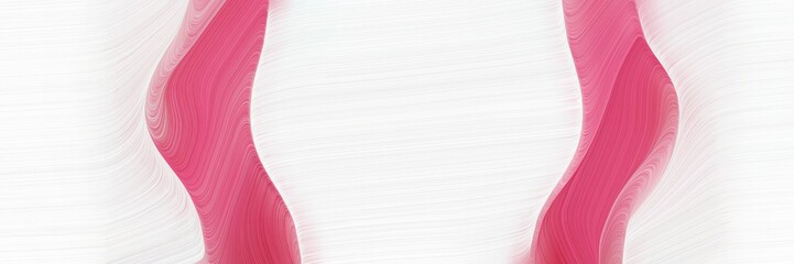 Leinwandbilder - abstract futuristic banner with waves. modern soft curvy waves background design with mulberry , white smoke and pastel magenta color