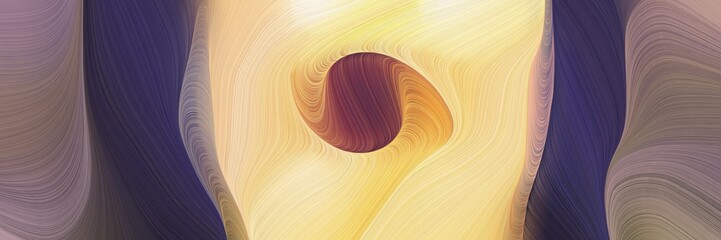 Leinwandbilder - abstract futuristic banner background with dim gray, khaki and dark salmon color. contemporary waves illustration