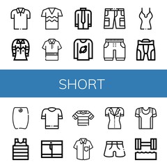 Sticker - Set of short icons