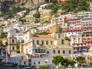 Wall Mural - Amalfiküste mit Positano, Amalfi und Atrani