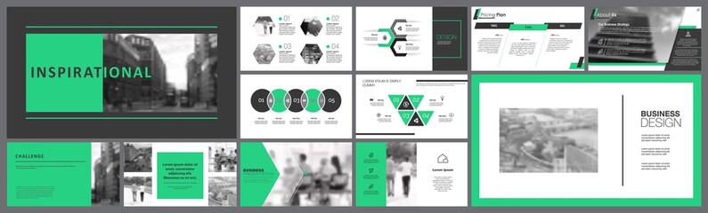 yellow, white and black infographic design elements for presentation slide templates. business and m