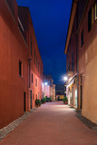 Fototapeta Uliczki - Varigotti narrow street in the night, Italy